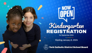 Kindergarten Registration for September 2024 (Starting January 8, 2024)